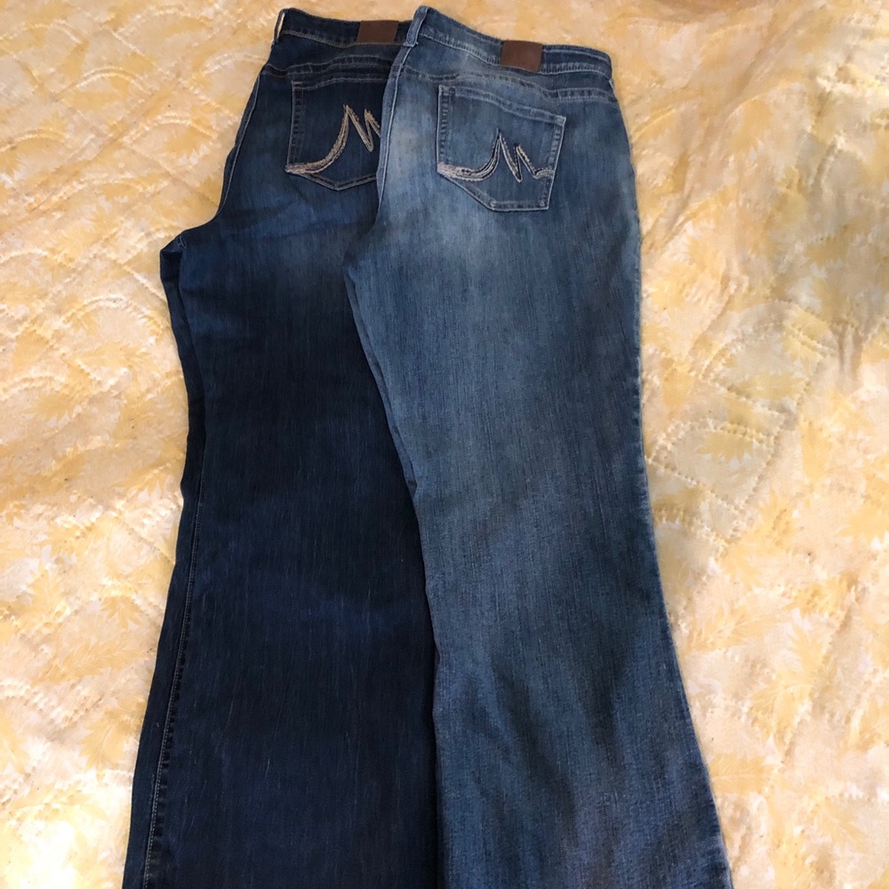 Maurices Boot Cut Jeans, size 20 reg, 2 pair